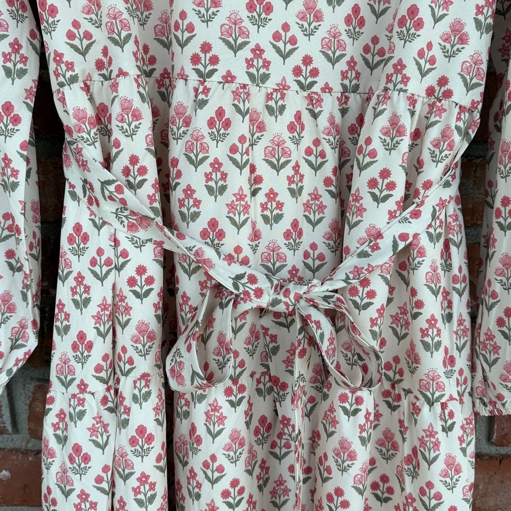 Chicsoul Floral Print pink Dress size 1X NWOT - Picture 4 of 7